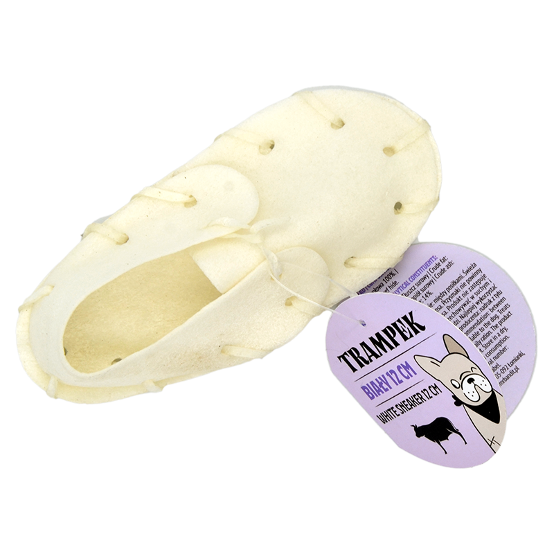 Recompense pentru caini Mr. Bandit White sneaker, 12 cm