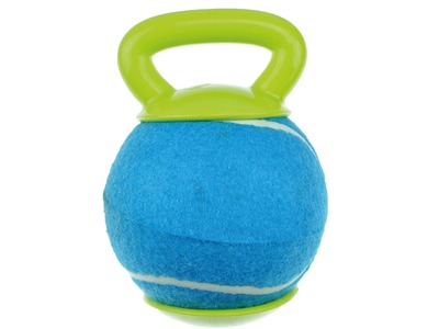 Jucarie pentru caini BAGGY Ball M-PETS, verde &albastru, 18,4x12,7x12,7 cm