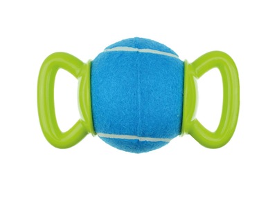 Jucarie pentru caini HANDY Ball M-PETS, verde &albastru, 23,5x12,7x12,7 cm