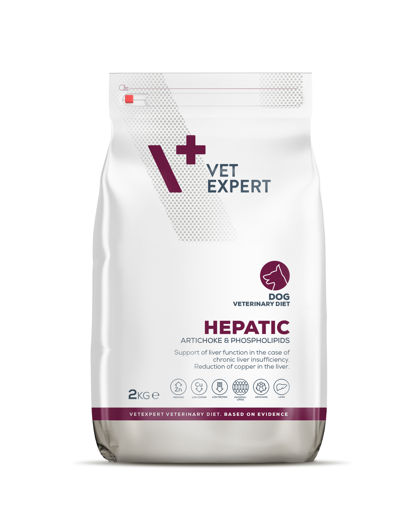 4T Dieta Veterinara, HEPATIC DOG, VetExpert, 2 kg
